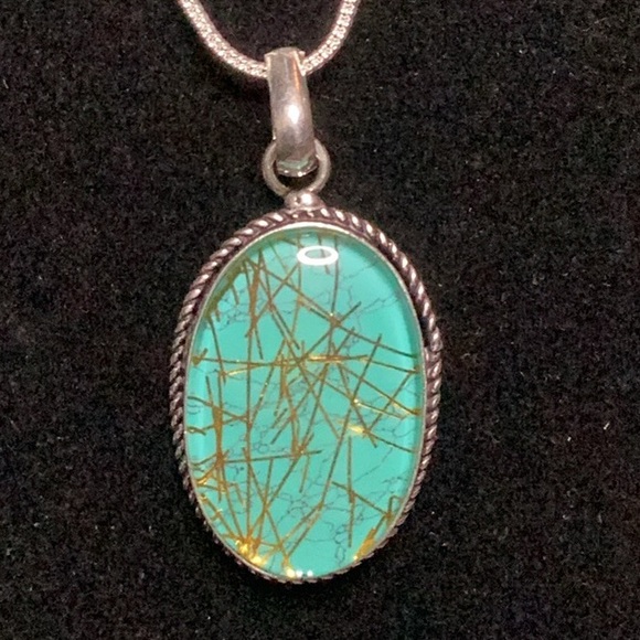 Jewelry - Rutilated Quartz Pendant with 18” chain